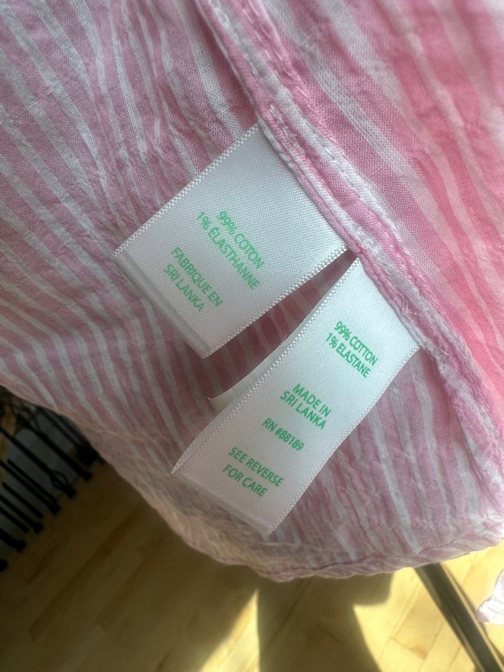 Lilly Pulitzer Pink and White Striped Shirt - Picture 12 of 12